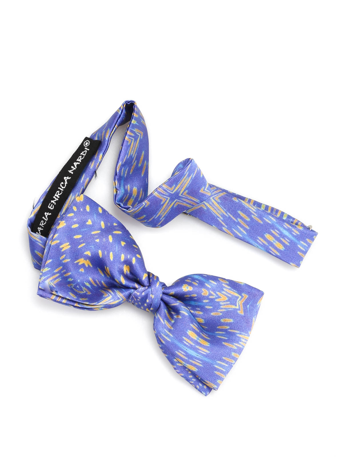 Shop Maria Enrica Nardi Anacapri Silk Bow Tie In Light Blue